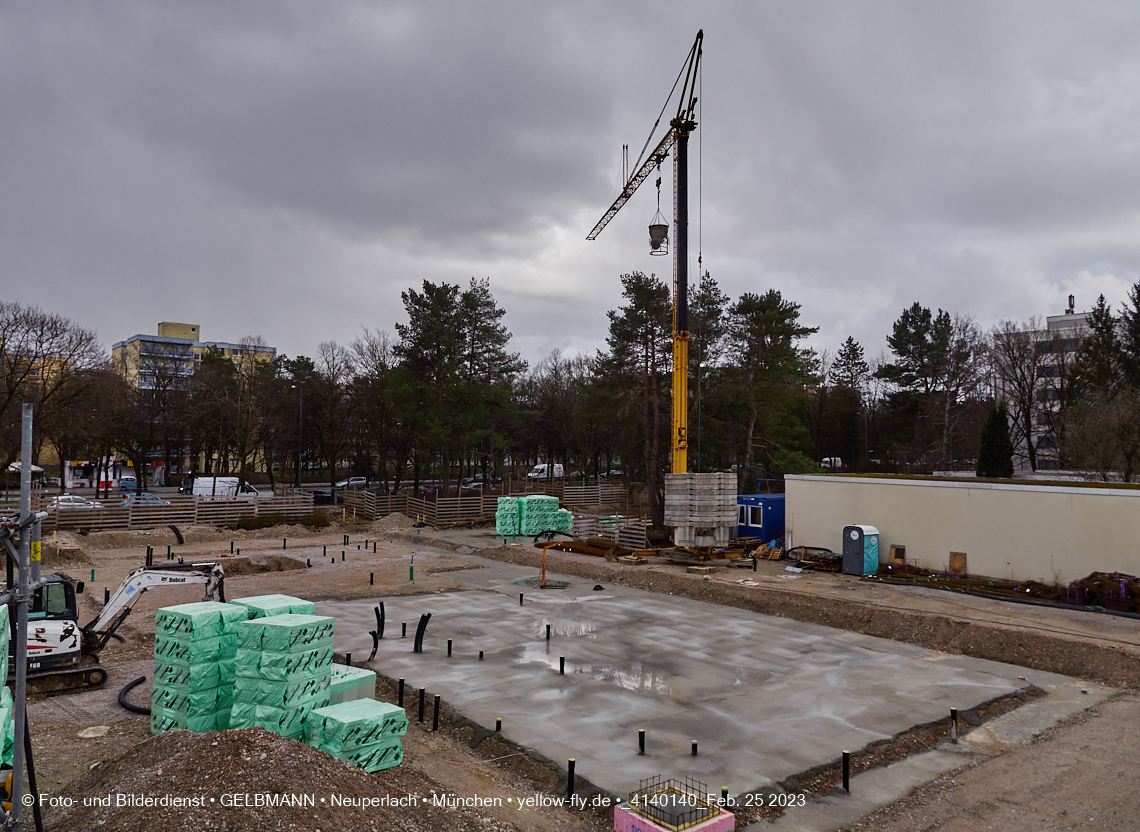 25.02.2023 -  Baustelle Haus für Kinder in Neupelach Quiddestraße 3